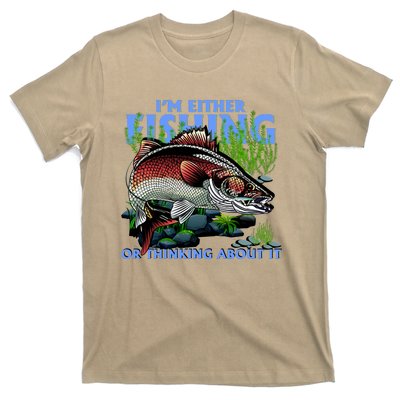 Funny Fishing Or Thinking About It T-Shirt