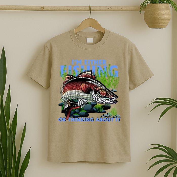 Funny Fishing Or Thinking About It T-Shirt