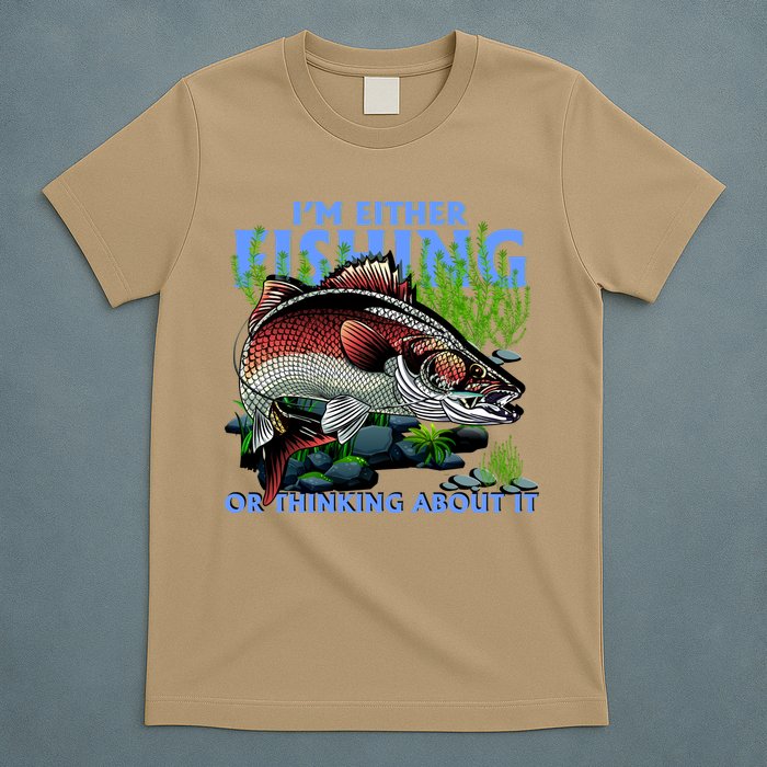 Funny Fishing Or Thinking About It T-Shirt