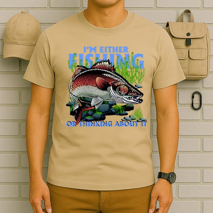 Funny Fishing Or Thinking About It T-Shirt