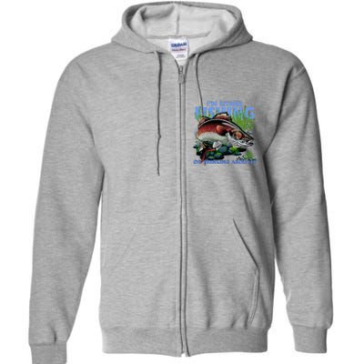 Funny Fishing Or Thinking About It Full Zip Hoodie