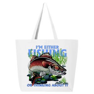 Funny Fishing Or Thinking About It 25L Jumbo Tote