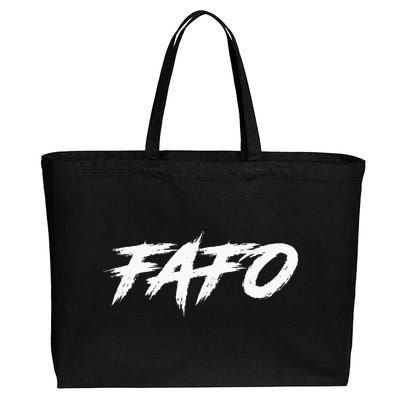 Fafo Find Out Cotton Canvas Jumbo Tote