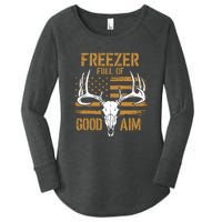 Freezer Full Of Good Aim Deer Hunting Season Hunter Dad Women's Perfect Tri Tunic Long Sleeve Shirt