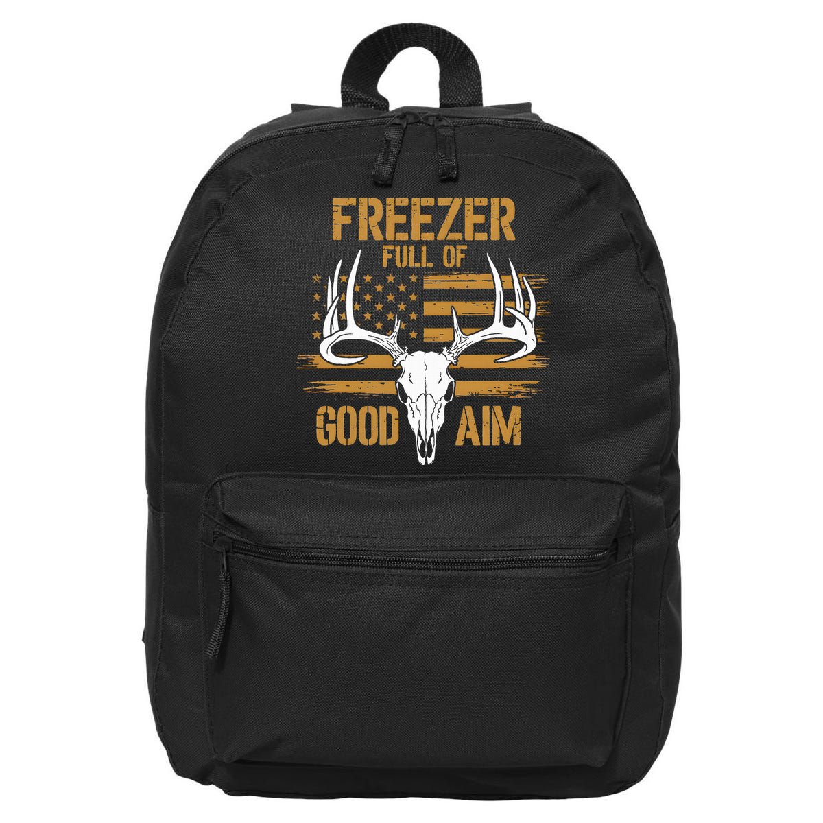 Freezer Full Of Good Aim Deer Hunting Season Hunter Dad 16 in Basic Backpack