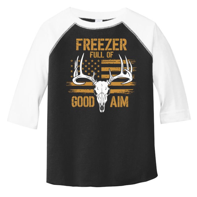 Freezer Full Of Good Aim Deer Hunting Season Hunter Dad Toddler Fine Jersey T-Shirt