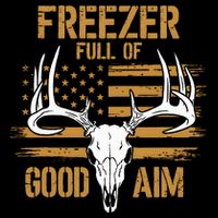 Freezer Full Of Good Aim Deer Hunting Season Hunter Dad Cropped Pullover Crew