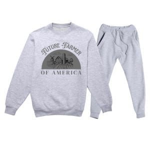 Future Farmer Of America Farmer Farm Boy Farm Girl Premium Crewneck Sweatsuit Set