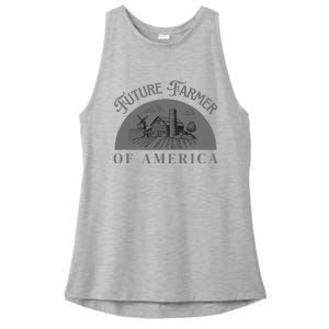 Future Farmer Of America Farmer Farm Boy Farm Girl Ladies PosiCharge Tri-Blend Wicking Tank