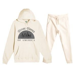 Future Farmer Of America Farmer Farm Boy Farm Girl Premium Hooded Sweatsuit Set