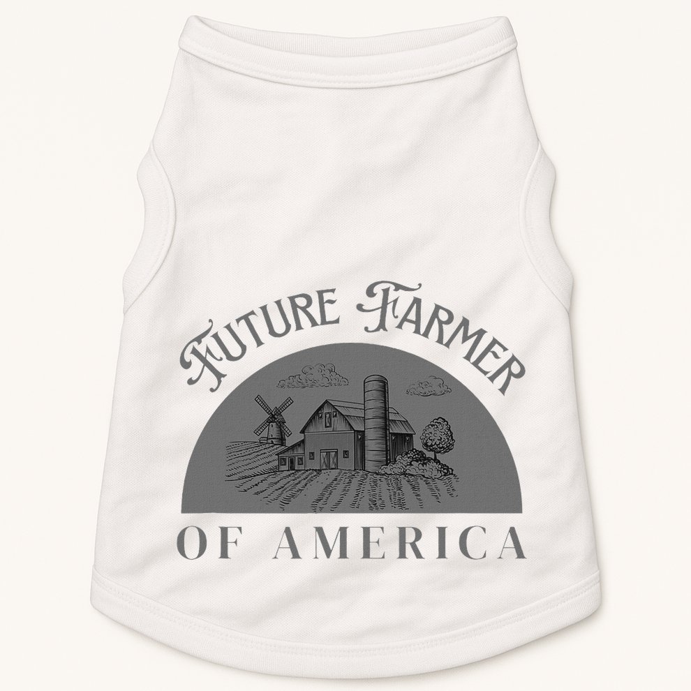 Future Farmer Of America Farmer Farm Boy Farm Girl Doggie Tank