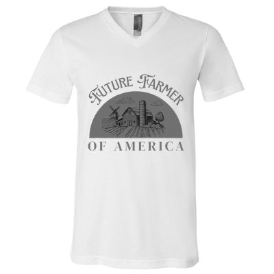 Future Farmer Of America Farmer Farm Boy Farm Girl V-Neck T-Shirt