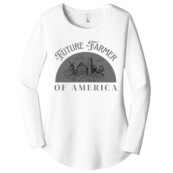 Future Farmer Of America Farmer Farm Boy Farm Girl Women's Perfect Tri Tunic Long Sleeve Shirt