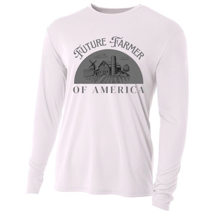 Future Farmer Of America Farmer Farm Boy Farm Girl Cooling Performance Long Sleeve Crew