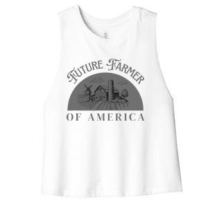 Future Farmer Of America Farmer Farm Boy Farm Girl Women's Racerback Cropped Tank