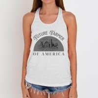 Future Farmer Of America Farmer Farm Boy Farm Girl Women's Knotted Racerback Tank