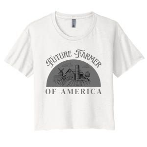 Future Farmer Of America Farmer Farm Boy Farm Girl Women's Crop Top Tee