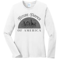 Future Farmer Of America Farmer Farm Boy Farm Girl Ladies Long Sleeve Shirt