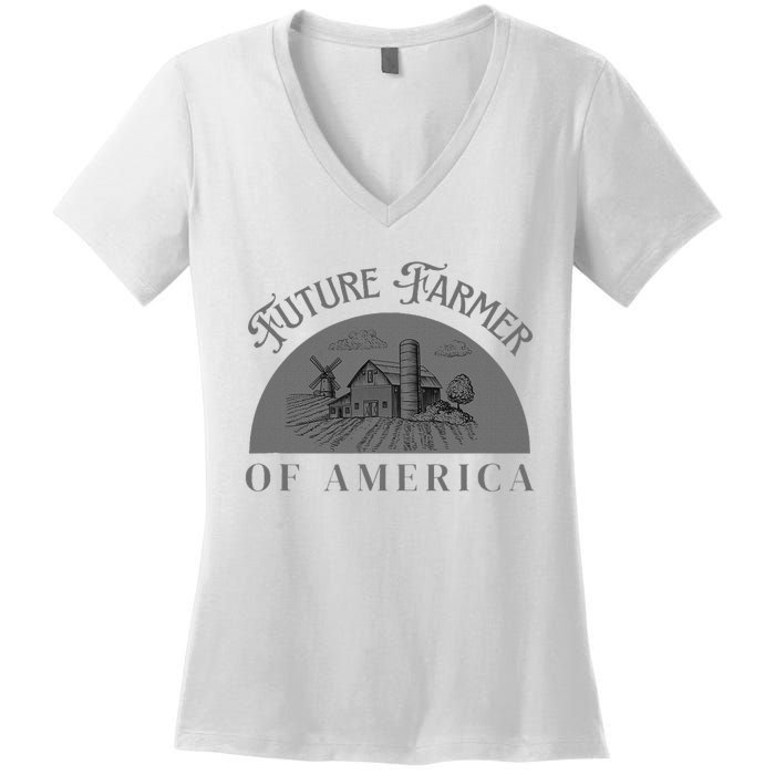 Future Farmer Of America Farmer Farm Boy Farm Girl Women's V-Neck T-Shirt