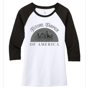 Future Farmer Of America Farmer Farm Boy Farm Girl Women's Tri-Blend 3/4-Sleeve Raglan Shirt