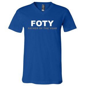 Foty Father Of The Year 2020 Funny Gift Meaningful Gift V-Neck T-Shirt