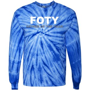 Foty Father Of The Year 2020 Funny Gift Meaningful Gift Tie-Dye Long Sleeve Shirt