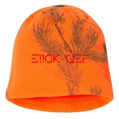 Funny Fuck Off Hidden Message Kati - Camo Knit Beanie