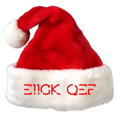 Funny Fuck Off Hidden Message Premium Christmas Santa Hat