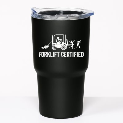 Funny Forklift Operator Forklift Certified Retro Vintage Tumbler