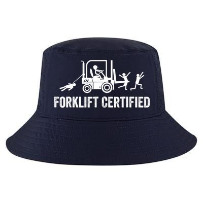 Funny Forklift Operator Forklift Certified Retro Vintage Cool Comfort Performance Bucket Hat