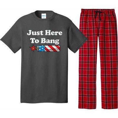 Funny Fourth Of July 4th Of July Im Just Here To Bang Pajama Set