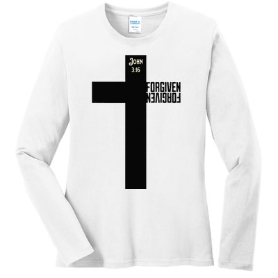 Forgiven Ladies Long Sleeve Shirt