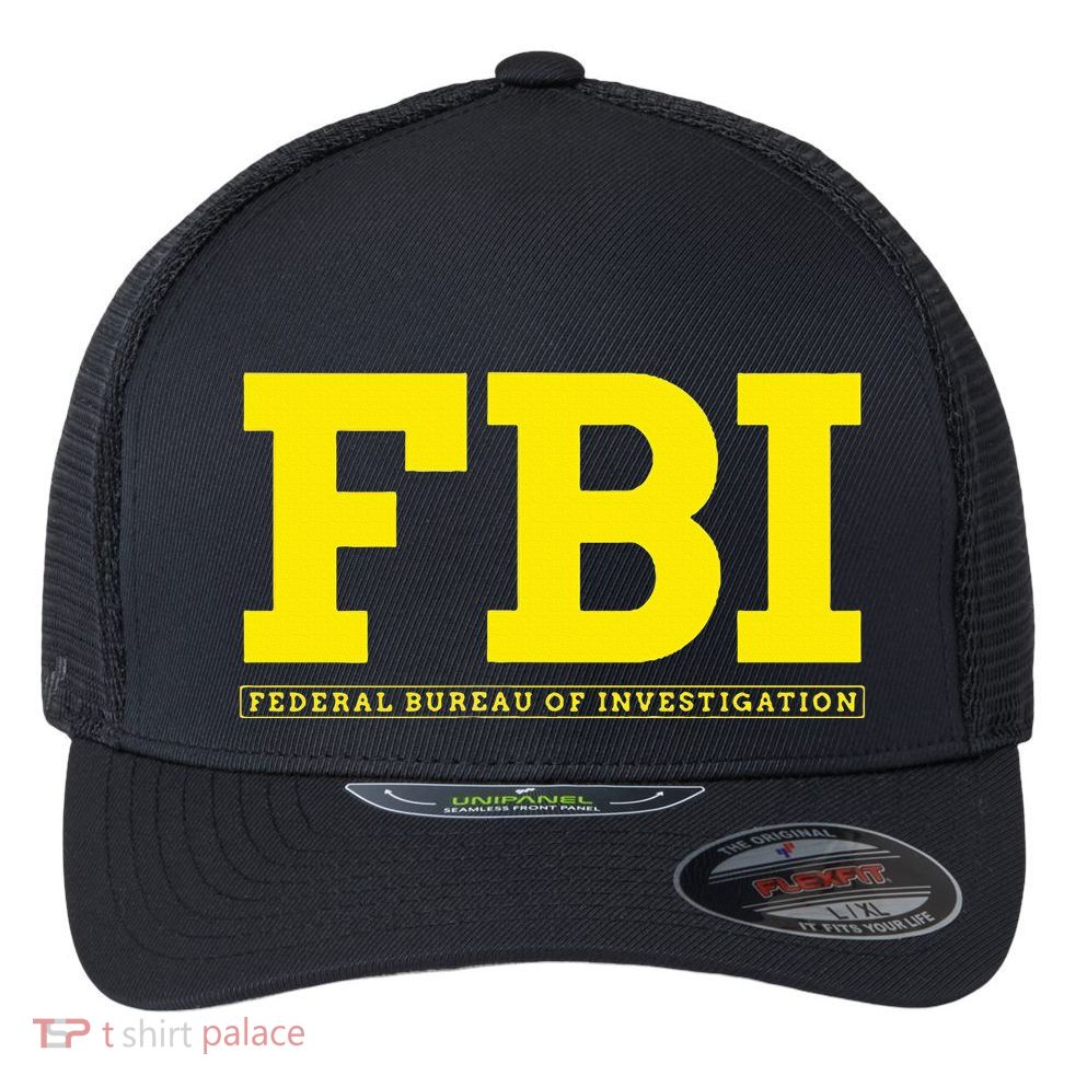 Fbi Federal Office For Investigation Officers Flexfit Unipanel Trucker Cap