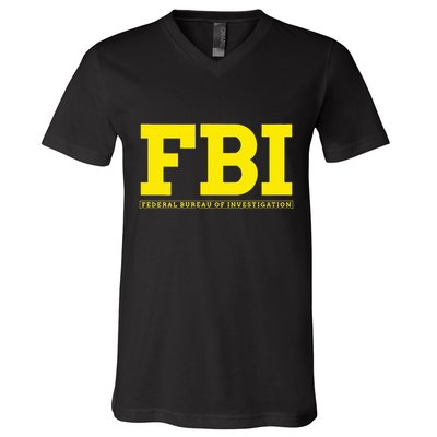 Fbi Federal Office For Investigation Officers V-Neck T-Shirt