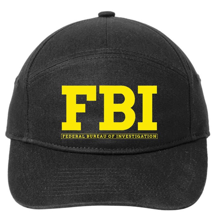 Fbi Federal Office For Investigation Officers 7-Panel Snapback Hat