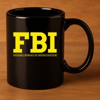 Fbi Federal Office For Investigation Officers 11oz C Handle Ceramic Mug