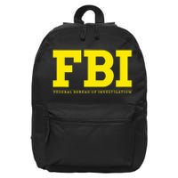 Fbi Federal Office For Investigation Officers 16 in Basic Backpack