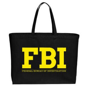 Fbi Federal Office For Investigation Officers Cotton Canvas Jumbo Tote