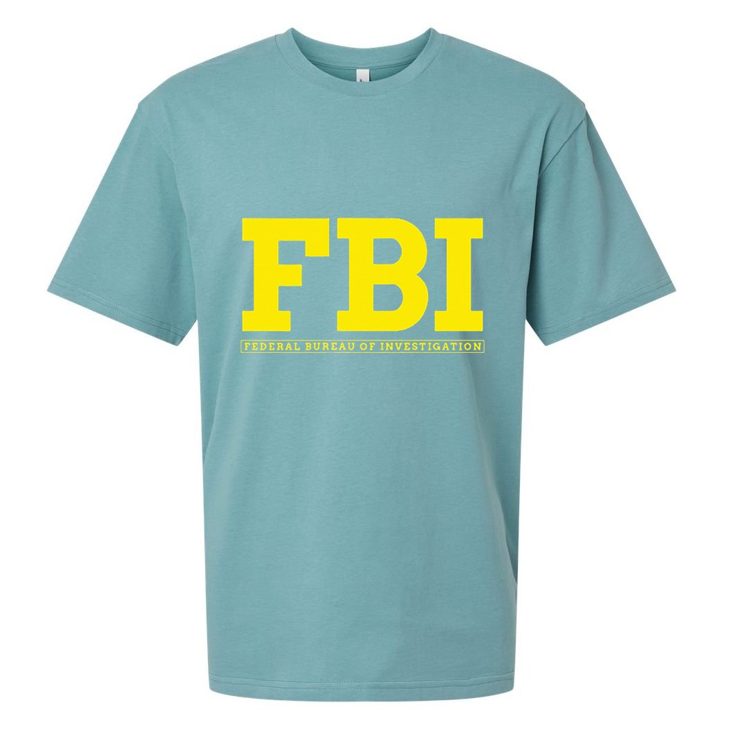 Fbi Federal Office For Investigation Officers Sueded Cloud Jersey T-Shirt