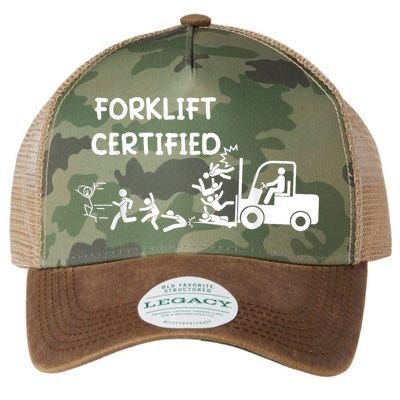 Funny Forklift Operator Forklift Certified Legacy Tie Dye Trucker Hat