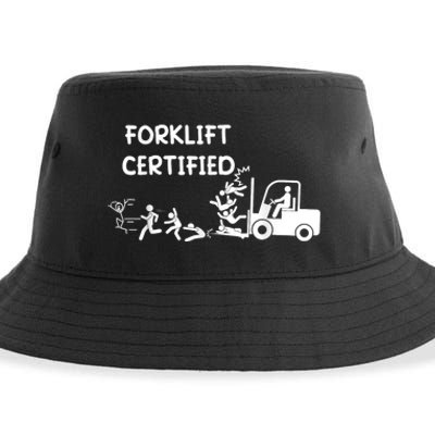 Funny Forklift Operator Forklift Certified Sustainable Bucket Hat