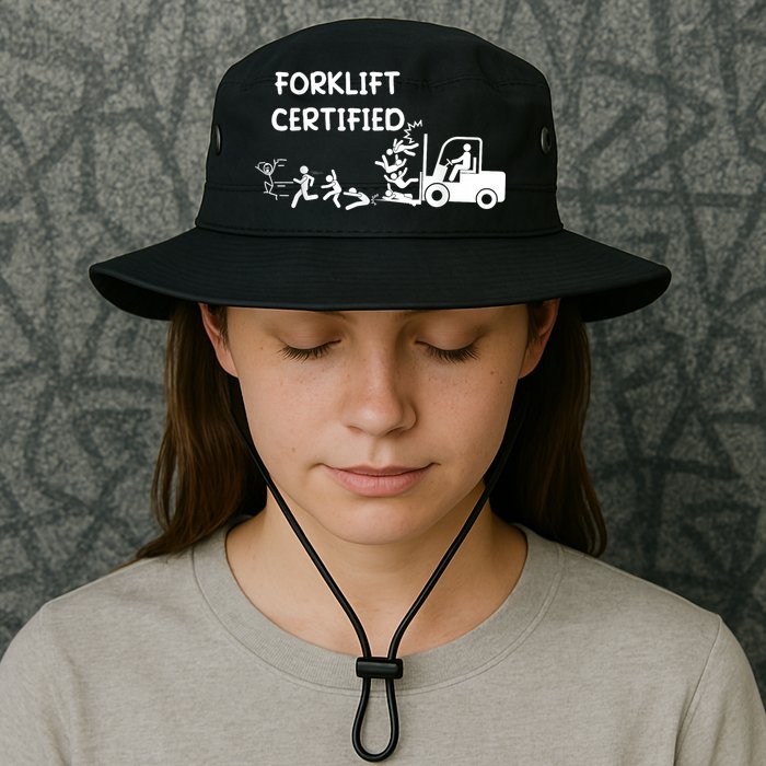 Funny Forklift Operator Forklift Certified Bucket Hat
