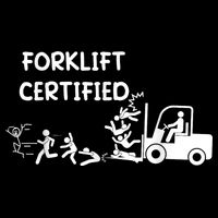 Funny Forklift Operator Forklift Certified Drawstring Bag