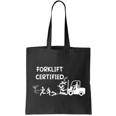 Funny Forklift Operator Forklift Certified Bag