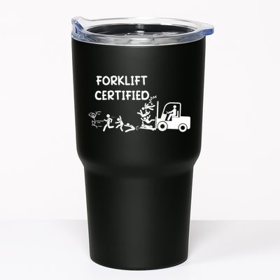 Funny Forklift Operator Forklift Certified Tumbler