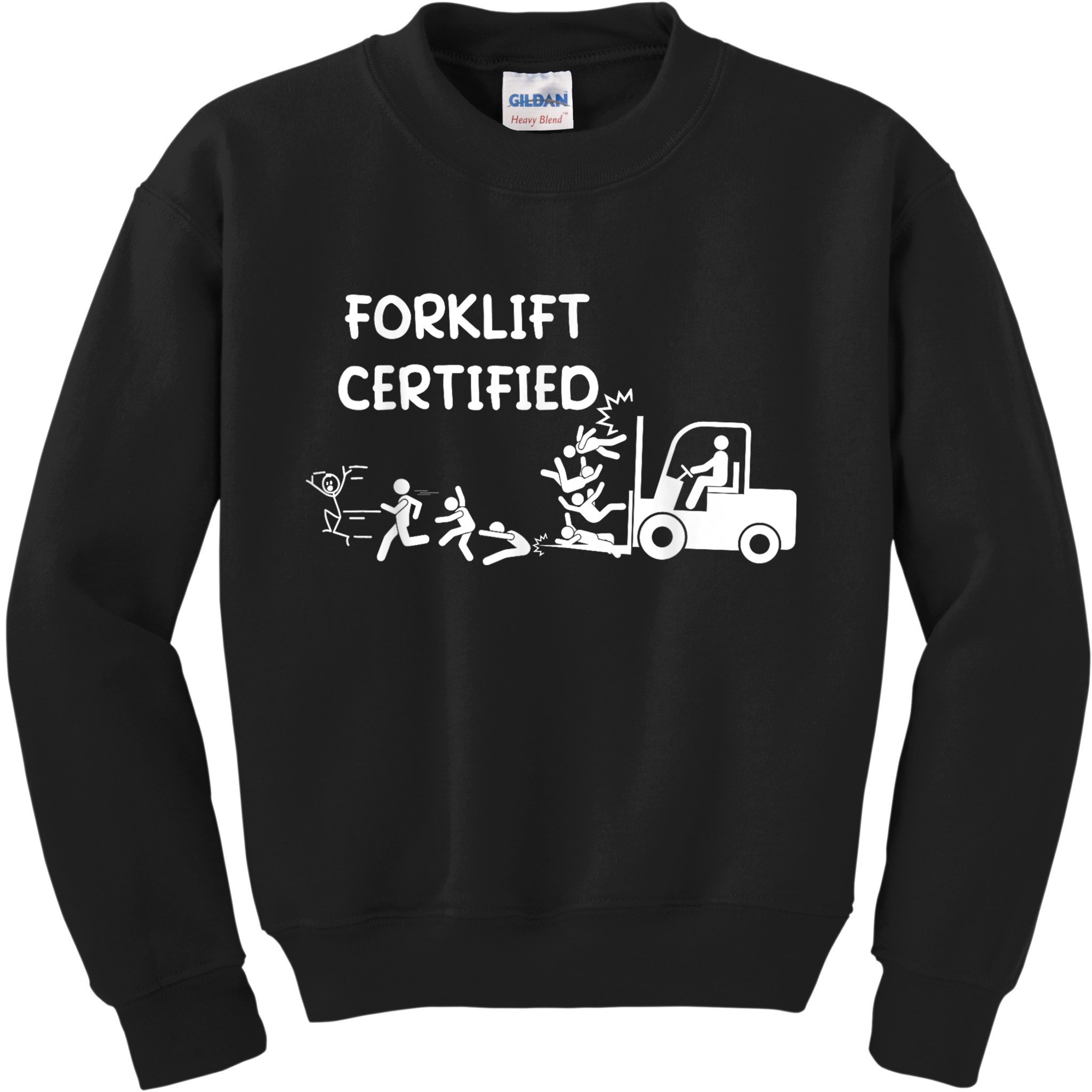 Funny Forklift Operator Forklift Certified Kids Sweatshirt