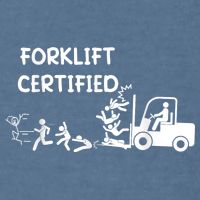 Funny Forklift Operator Forklift Certified Garment-Dyed Sweatshirt