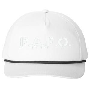 Fafo Find Out Funny Snapback Five-Panel Rope Hat