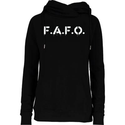 Fafo Find Out Funny Womens Funnel Neck Pullover Hood