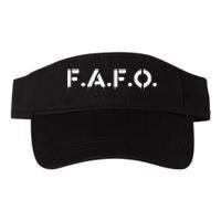 Fafo Find Out Funny Valucap Bio-Washed Visor